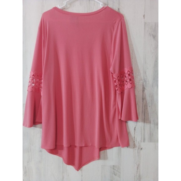 Women's New Direction Peach Lace Detail‎ On Arm  Size XL - Picture 16 of 16